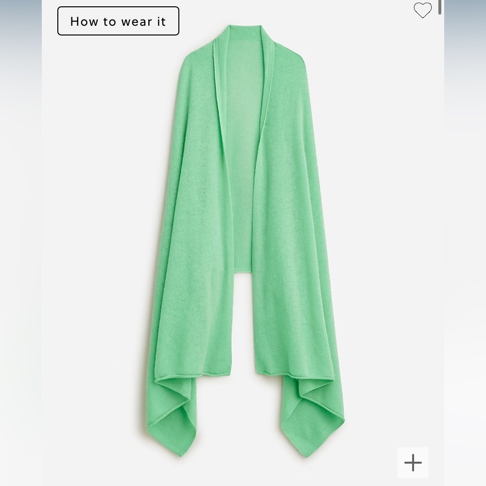 NWOT JCrew Oversized Cashmere Wrap